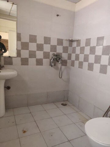 Bathroom in 3 BHK Apartment at Geotech Pristine Avenue, Sector 16c Greater Noida – for Rent