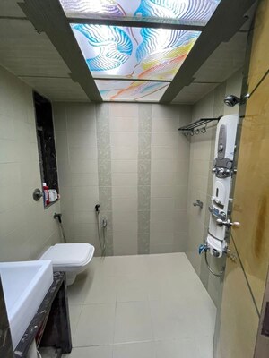 Bathroom in 2 BHK Apartment at Sheth Vasant Galaxy, Goregaon West – for Rent