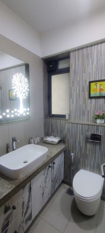 Attached Bathroom in 2 BHK Apartment at Shapoorji Pallonji Vicinia, Powai – for Rent