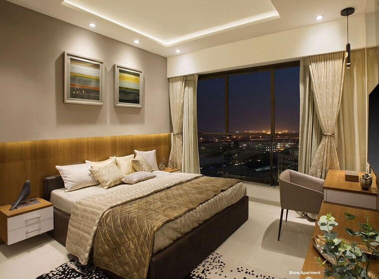 Bedroom, celestia-spaces 3 Bedroom 1904 Sq.Ft. Apartment In Parel Mumbai 10003605