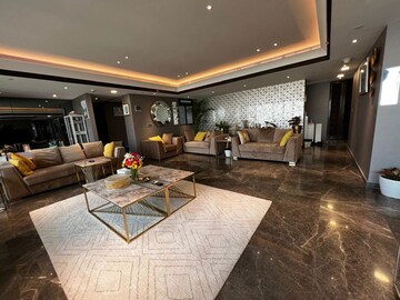 Living Room in 5 BHK Apartment at Lodha Trump Tower, Worli – for Rent