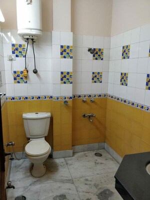 Bathroom in 3 BHK Builder Floor at Kalkaji – for Rent