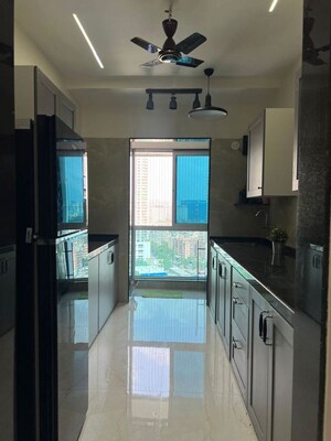 Kitchen in 3 BHK Apartment at Oxford Navrang Oasis, Goregaon West – for Rent