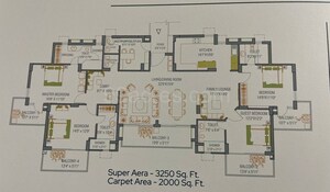 Floor Plan in 5 BHK Apartment at RPS Auria, Sector 88 – for Sale