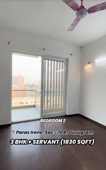 Bedroom in 3 BHK Apartment at Paras Irene, Sector 70a – for Rent