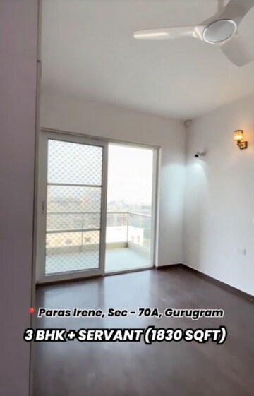 Bedroom in 3 BHK Apartment at Paras Irene, Sector 70a – for Rent