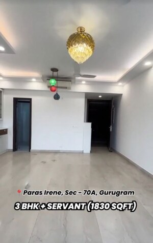 Living Room in 3 BHK Apartment at Paras Irene, Sector 70a – for Rent