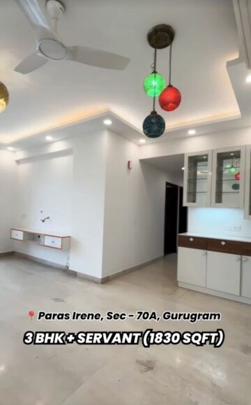 Living Room in 3 BHK Apartment at Paras Irene, Sector 70a – for Rent