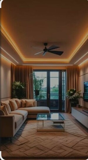 Living Room in 3 BHK Apartment at Malwa Escon Primera, International Airport Road – for Sale