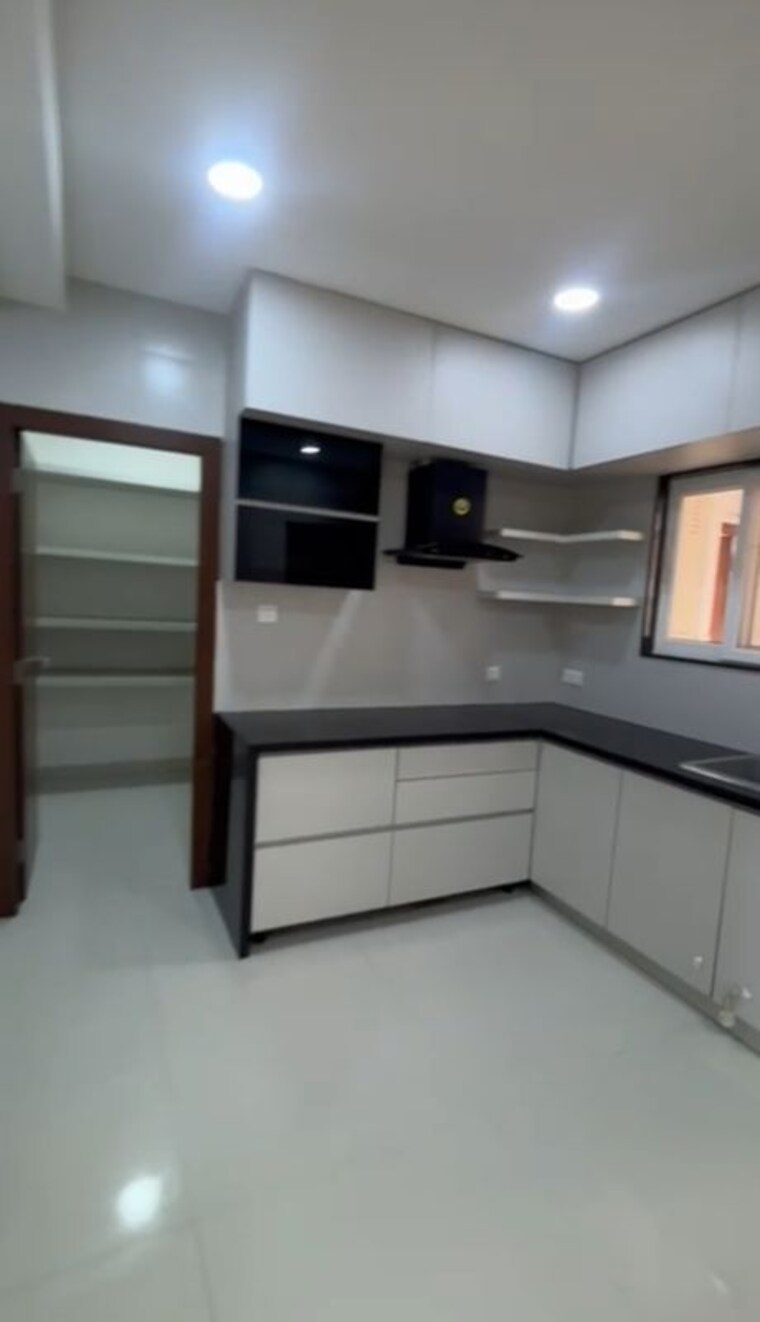Kitchen, movie-towers 3 Bedroom 2600 Sq.Ft. Apartment In Kokapet Hyderabad 10004239