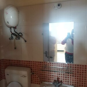 Bathroom in 2 BHK Apartment at Emenox Brave Hearts, Raj Nagar Extension – for Rent