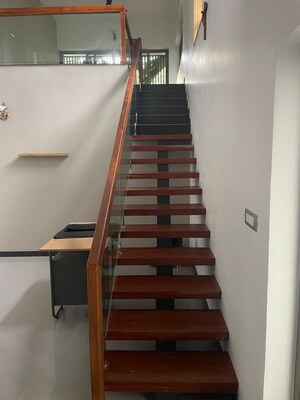 Staircase in 3 BHK Villa at Parottukonam – for Sale