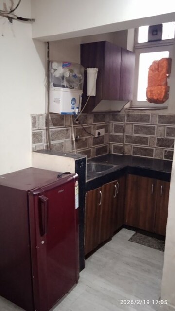 Kitchen in 1 RK Builder Floor at Vipul Square, Sushant Lok I – for Rent