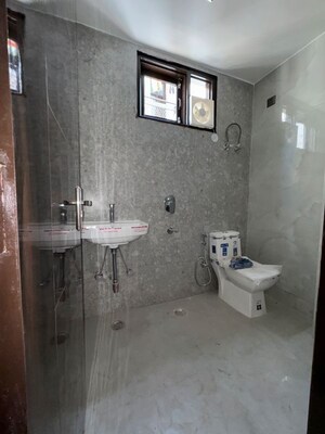 Bathroom in 3 BHK Builder Floor at Chattarpur – for Rent