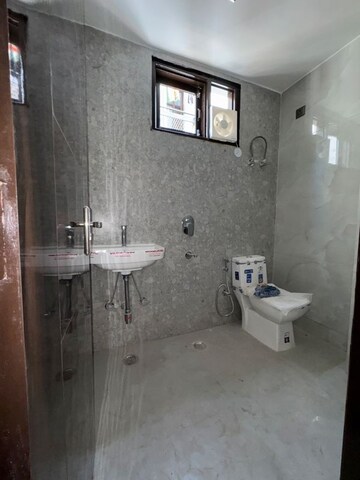 Bathroom in 3 BHK Builder Floor at Chattarpur – for Rent