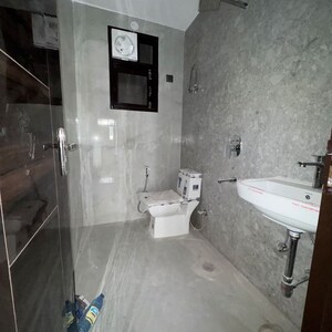 Bathroom in 3 BHK Builder Floor at Chattarpur – for Rent