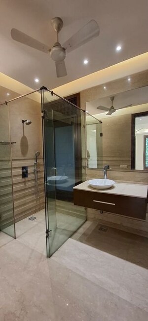 Bathroom in 3 BHK Builder Floor at Greater Kailash I – for Rent