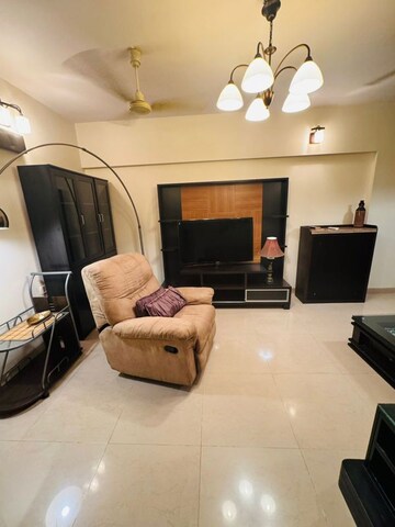 Living Room in 2 BHK Apartment at Whispering Heights, Malad West – for Rent