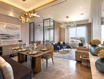 Living Room in 2 BHK Apartment at L&T Crescent Bay T2, Parel – for Sale