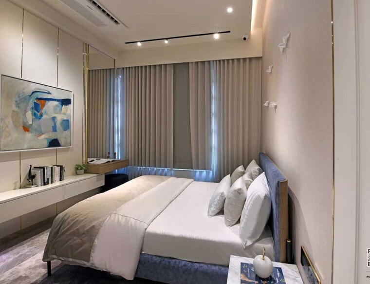 Bedroom, l-t-crescent-bay-t2 2 Bedroom 970 Sq.Ft. Apartment In Parel Mumbai 10005383