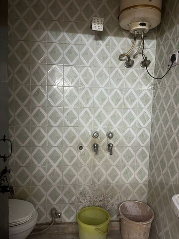 Bathroom in 1 BHK Builder Floor at Kalkaji – for Rent