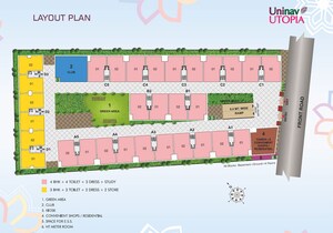 Master Plan in 4 BHK Apartment at Uninav Utopia, Morti – for Sale