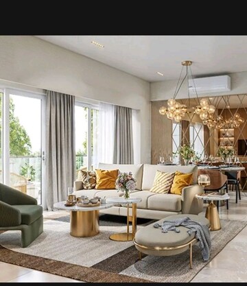 Living Room in 3.5 BHK Apartment at Godrej Zenith, Sector 89 – for Sale