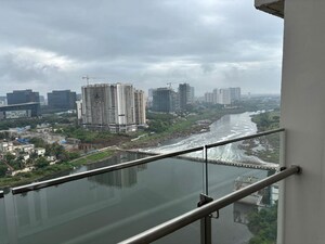 Balcony in 3 BHK Apartment at Puravankara Silversands, Mundhwa – for Rent