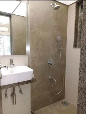 Bathroom in 2 BHK Apartment at Riddhi Gardens CHS, Malad East – for Rent