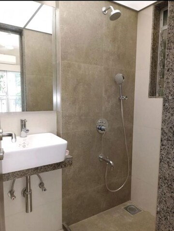 Bathroom in 2 BHK Apartment at Riddhi Gardens CHS, Malad East – for Rent