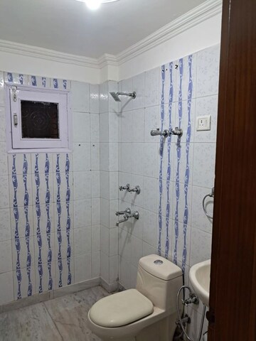 Bathroom in 2 BHK Builder Floor at Paryavaran Complex – for Rent