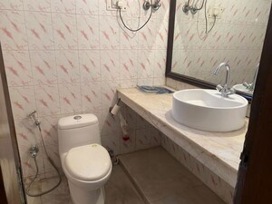 Bathroom in 2 BHK Builder Floor at Malviya Nagar – for Rent