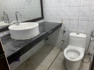 Bathroom in 2 BHK Builder Floor at Malviya Nagar – for Rent
