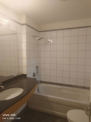 Bathroom in 3 BHK Apartment at Ambience Creacions, Sector 22 – for Rent