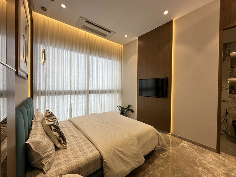 Bedroom, promesa-fremont 3 Bedroom 1080 Sq.Ft. Apartment In Parel Mumbai 10006736