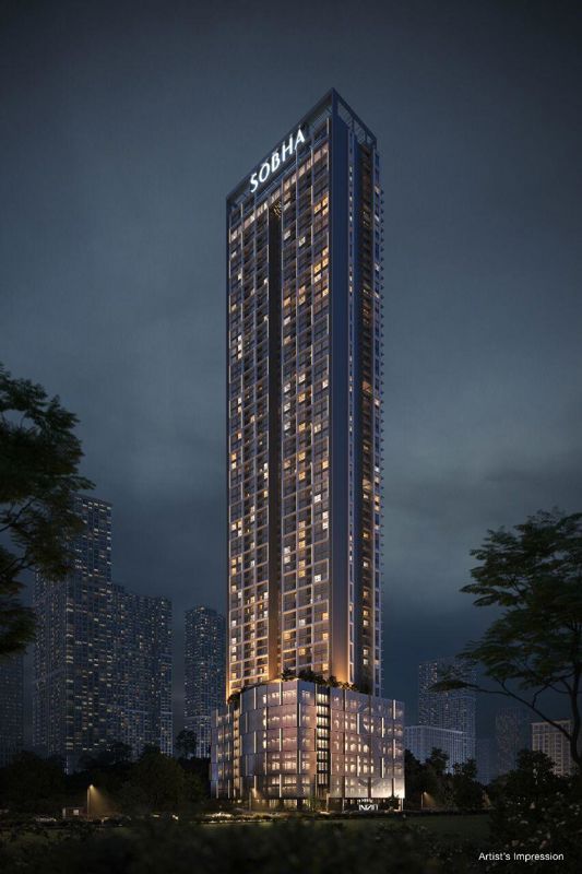 3 BHK + Servant Room 1223 Sq.Ft. Apartment in Sobha Inizio