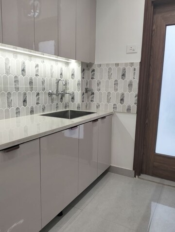 Kitchen in 3 BHK Builder Floor at Malviya Nagar – for Sale