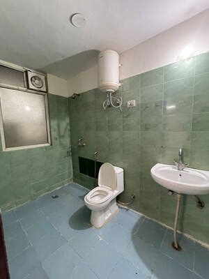 Bathroom in 2 BHK Builder Floor at Saket – for Rent