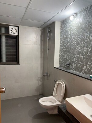 Bathroom in 3 BHK Apartment at Arvind Bel Air, Yelahanka – for Rent