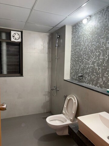 Bathroom in 3 BHK Apartment at Arvind Bel Air, Yelahanka – for Rent
