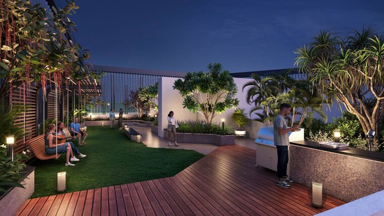 Garden, bhoomi-simana 2 Bedroom 709 Sq.Ft. Apartment In Parel Mumbai 10007327