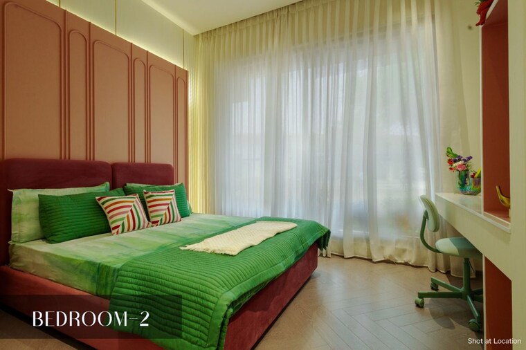 Bedroom, shapoorji-pallonji-kingstown 3 Bedroom 1500 Sq.Ft. Apartment In Hadapsar Pune 10007155