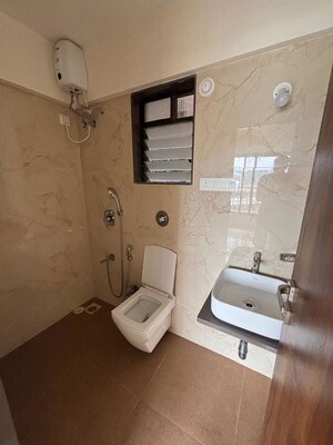 Bathroom in 1 BHK Apartment at Chirag Vijayi Jwala, Goregaon West – for Rent