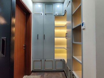 Staircase in 4 BHK Apartment at Bhartiya Nikoo Homes Phase 2, Thanisandra Main Road – for Rent