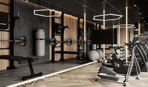 Gym in 3 BHK Apartment at Rustomjee Vista Bay, Parel – for Sale