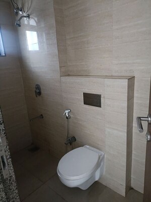 Bathroom in 2 BHK Apartment at Chandak 34 Park Estate, Goregaon West – for Rent