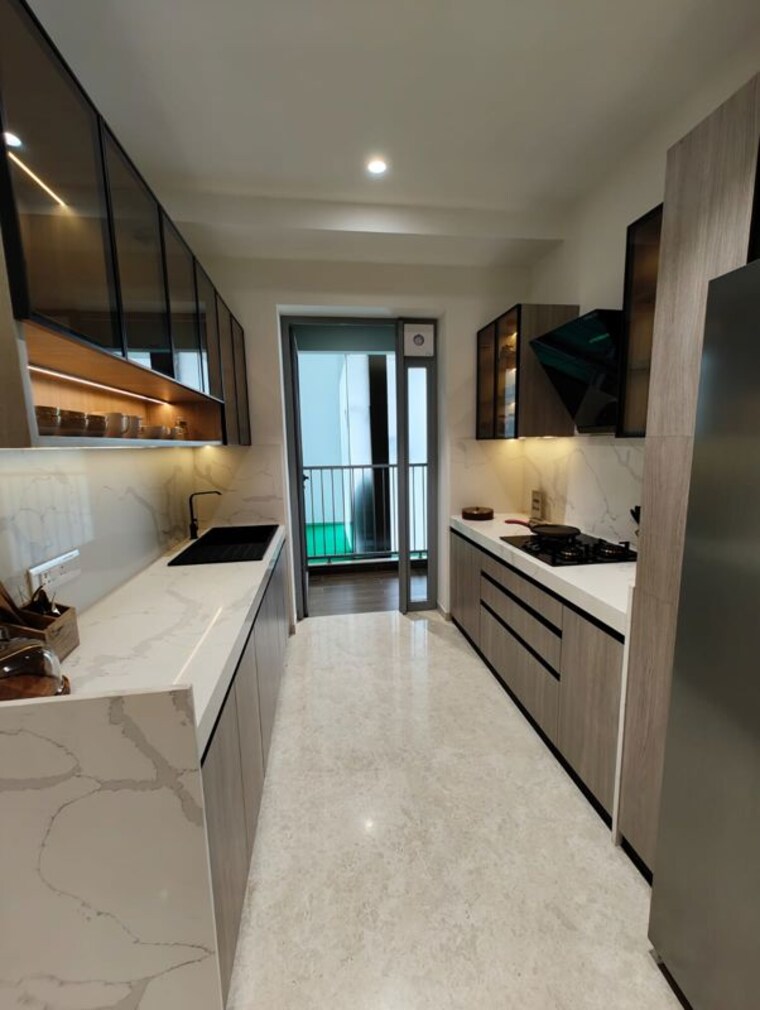 Kitchen, sector 16 sanpada 2 Bedroom 809 Sq.Ft. Apartment In Sector 16 Sanpada Navi Mumbai 10007949