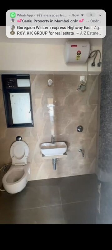 Bathroom in 2 BHK Apartment at Chandak 34 Park Estate D Wing, Goregaon West – for Rent