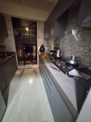Kitchen in 1 BHK Apartment at Parsik Nagar – for Sale