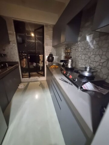 Kitchen in 1 BHK Apartment at Parsik Nagar – for Sale